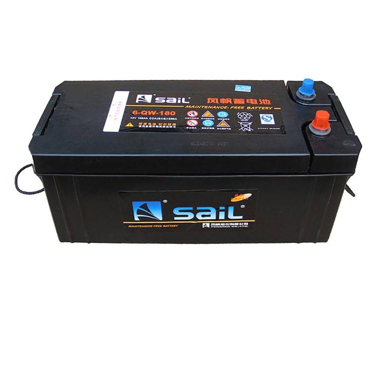 风帆汽车电瓶12V180AH蓄电池6-QW-180中重型货车轻卡大巴工程机械